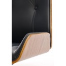 Кресло компьютерное HALMAR WEBSTER черный/орех